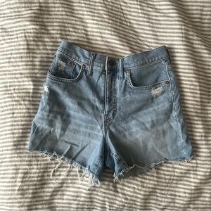 Madewell High-Rise Denim Shorts in Littleton Wash Size 28